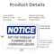 Signmission Not For Storage Of Flammable Or Corrosive Liquids OSHA Notice Sign, Plastic, 24in W x 18in L, 2PK OS-2PACK-NS-P-1824-L-15181 - alternate 7